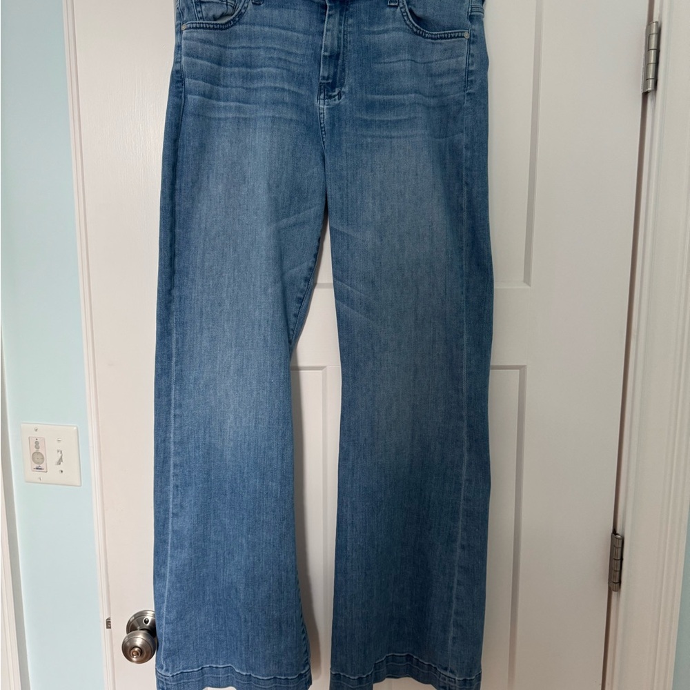 7 For All Mankind Light Blue Flare Jeans